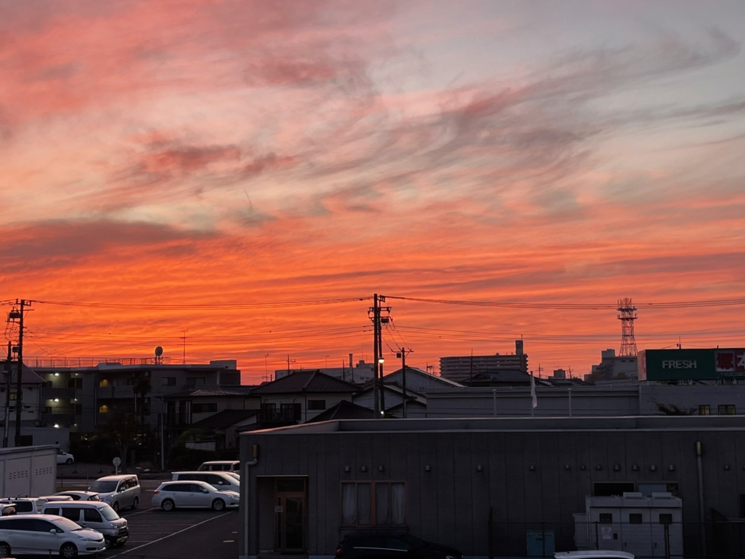 夕焼け！！